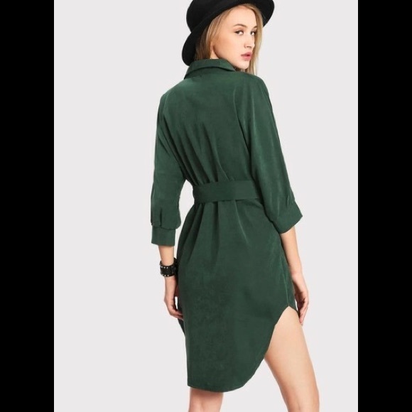 Front-Tie Shirt Dress - Picture 2 of 4